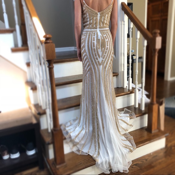 Judy & Julia sexy rhinestone pageant evening dress - Picture 5 of 8